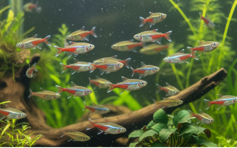 White Cloud Mountain Minnows (Tanichthys albonubes)
