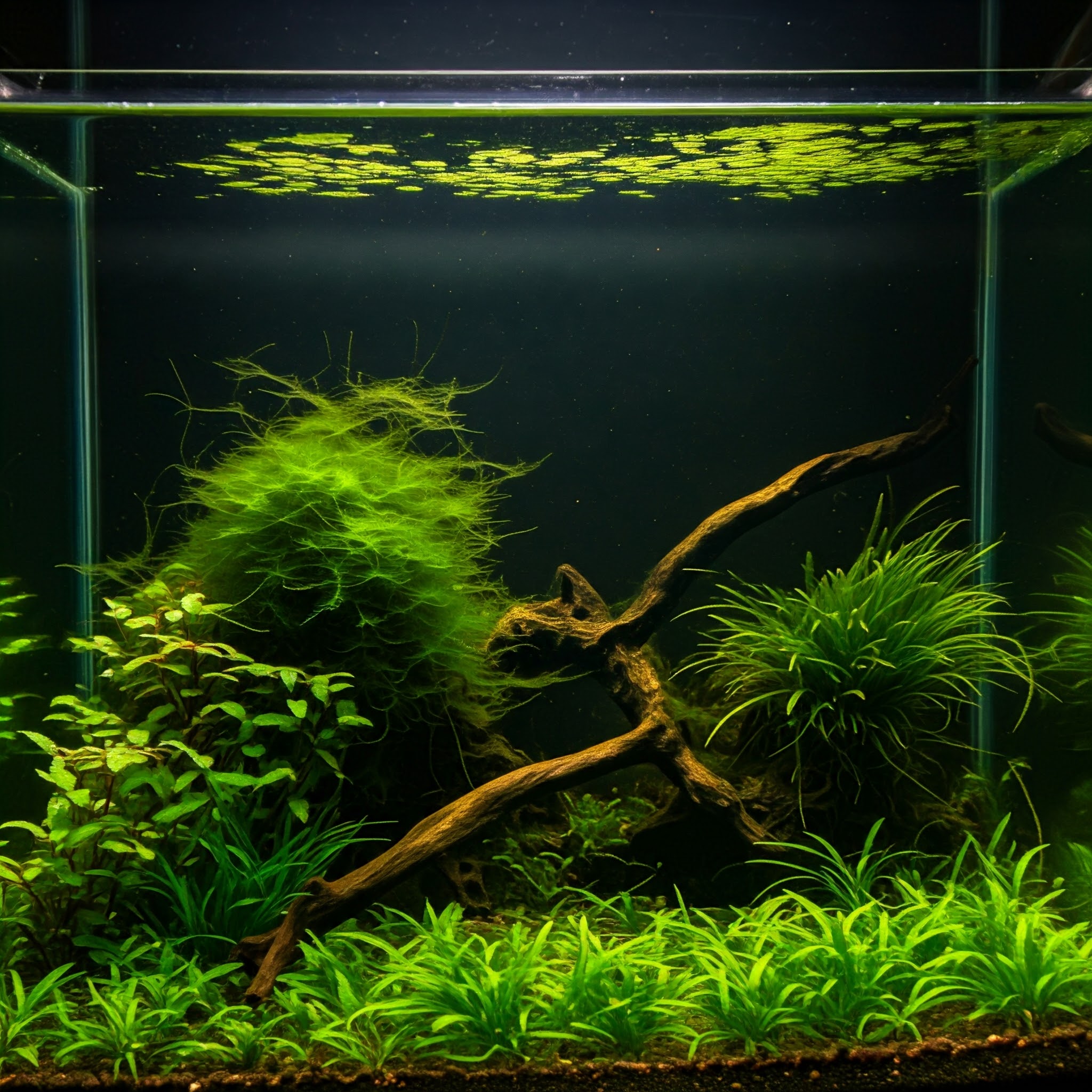 الطحالب والبيوفيلم في أحواض السمك: متى تكون مفيدة وكيف تتحكم بها؟