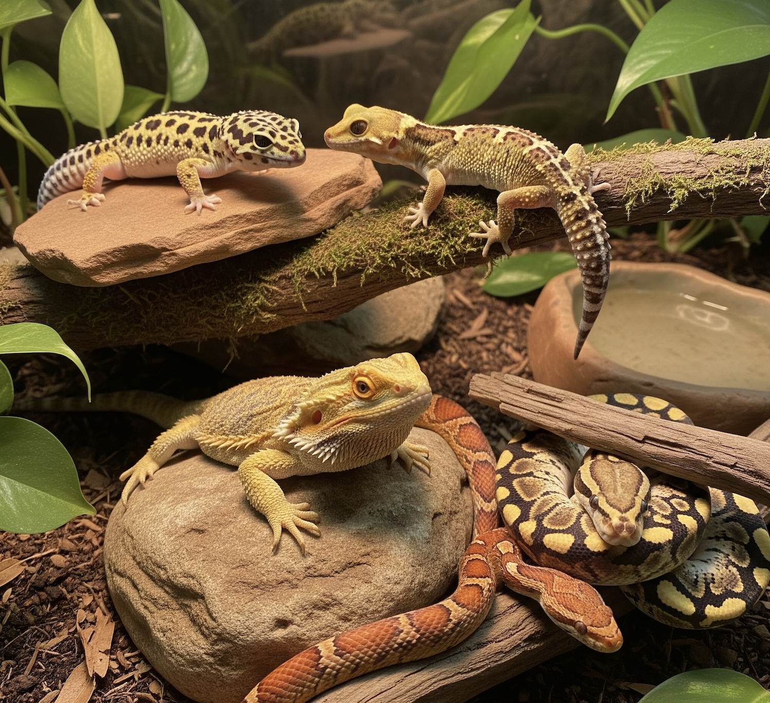 Beginner Reptile Companions: Leopard Geckos, Snakes & More