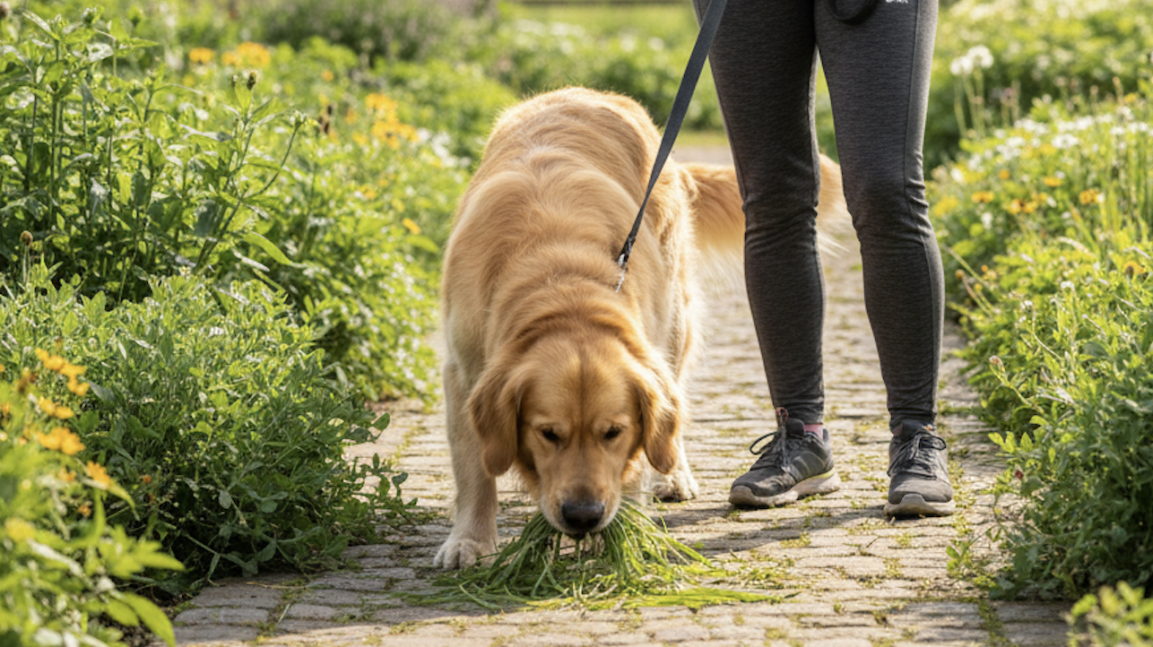 أسرار أكل العشب عند الكلاب: متى تقلق على صحة كلبي وكيف تحميه؟