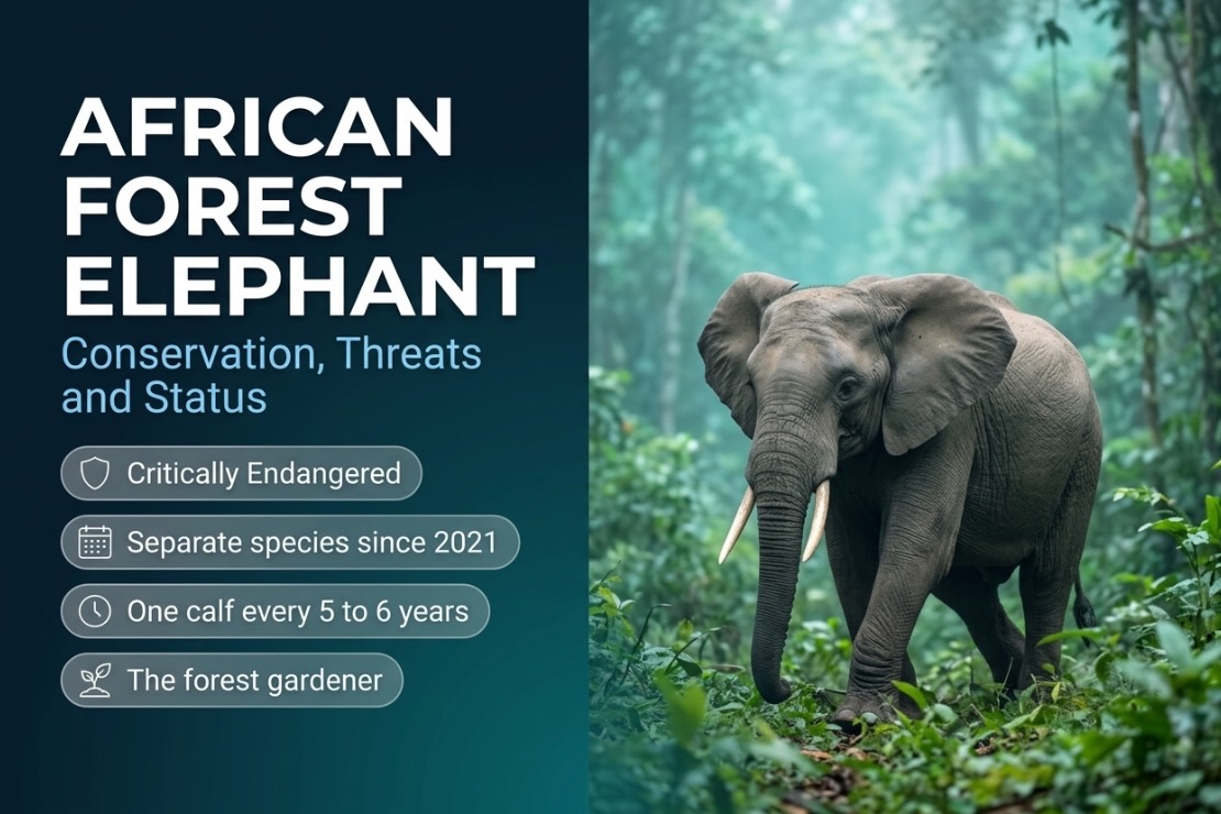 African Forest Elephant: Conservation, Threats & Status