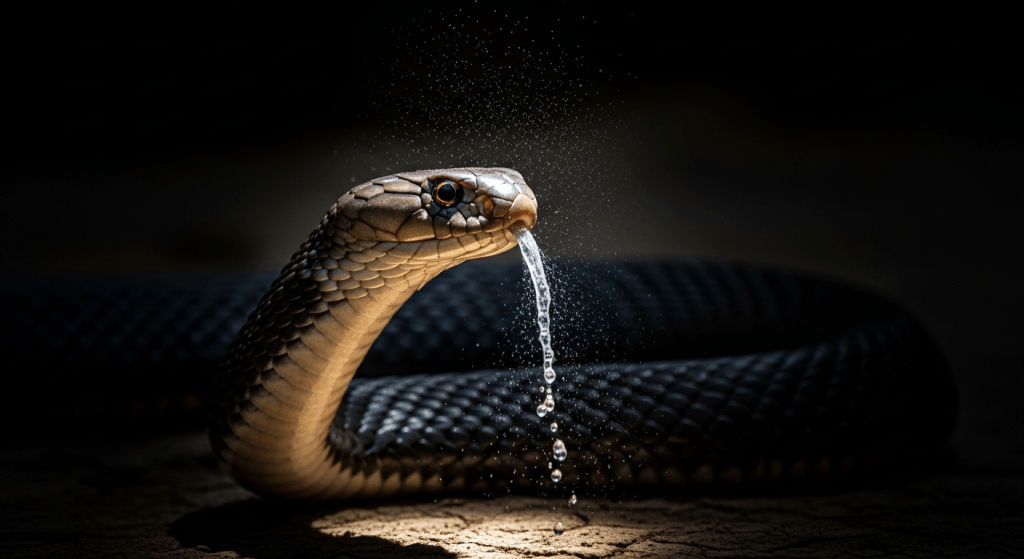 venomous Black-necked Spitting Cobra (Naja nigricollis) Uganda and Rwanda