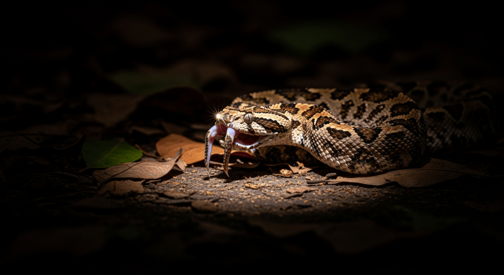 venomous Gaboon Viper (Bitis gabonica) Uganda and Rwanda