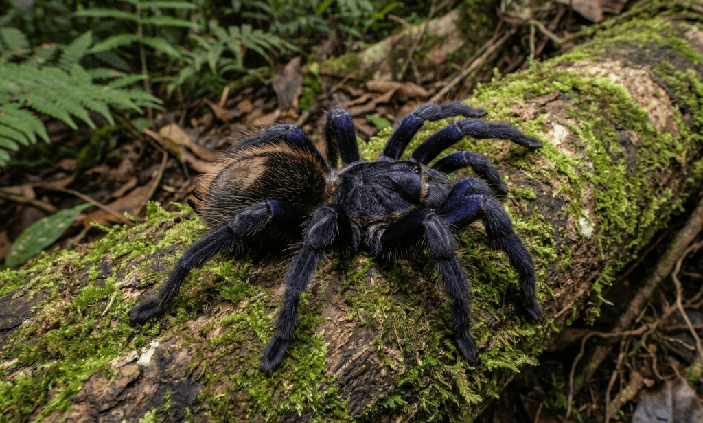 Bornean Black Tarantula (Lampropelma violaceopes)