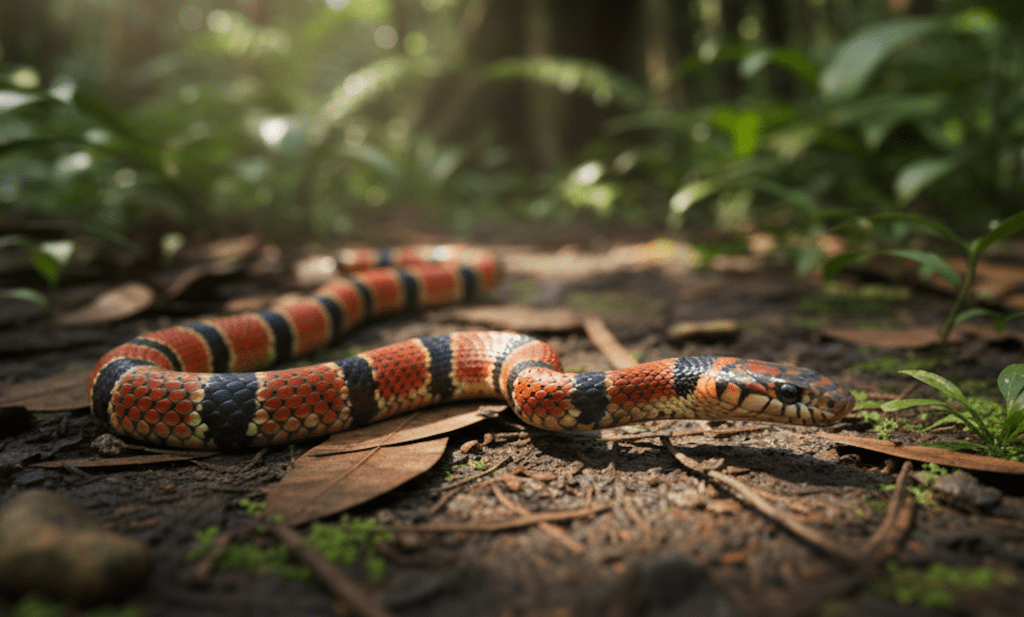 Brazil Coral Snakes (Micrurus species)
