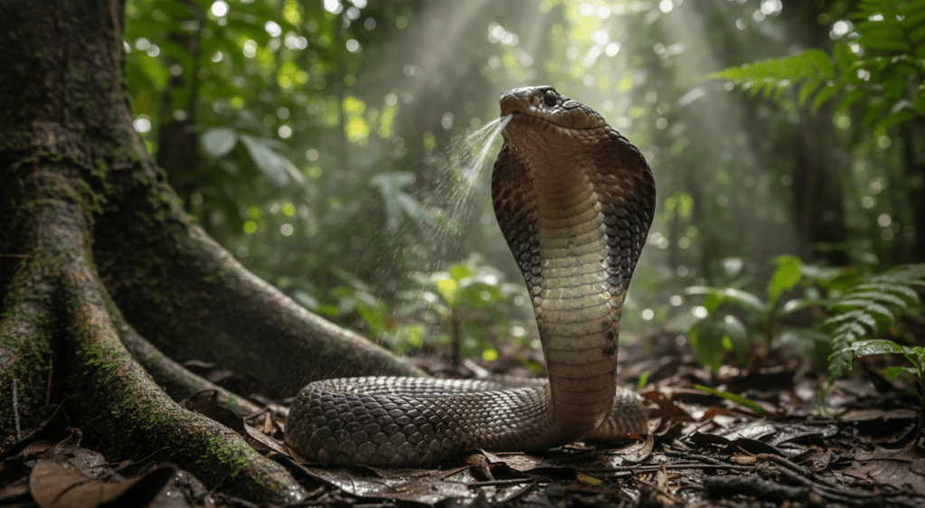 Equatorial Spitting Cobra (Naja sumatrana) borneo