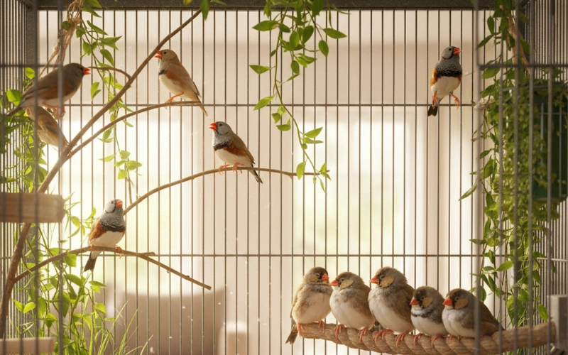 Finches birds