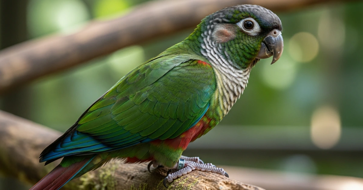 Green-Cheeked Conure Care: Habitat, Diet, and Health Tips