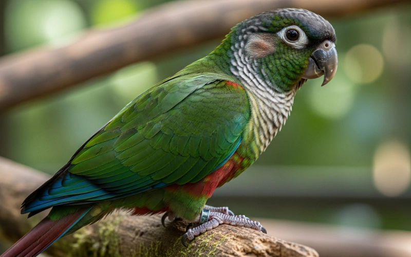 Green-cheeked Conure birds