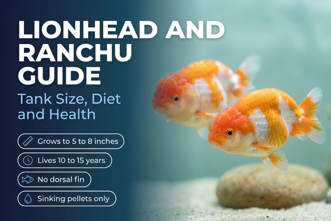 Lionhead and Ranchu Goldfish