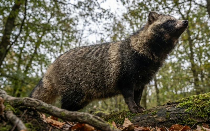 Raccoon Dog (Nyctereutes procyonoides)