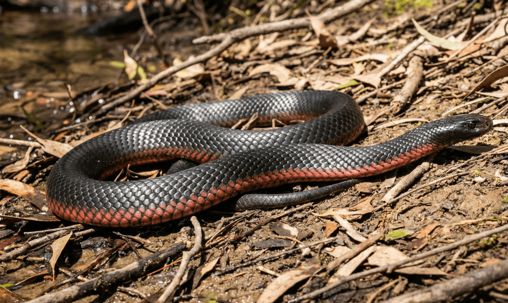 Red-bellied Black Snake (Pseudechis porphyriacus)