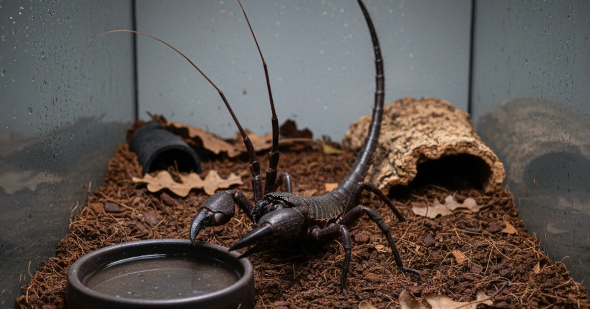 Vinegaroon Care: Enclosure Needs, Diet & Health