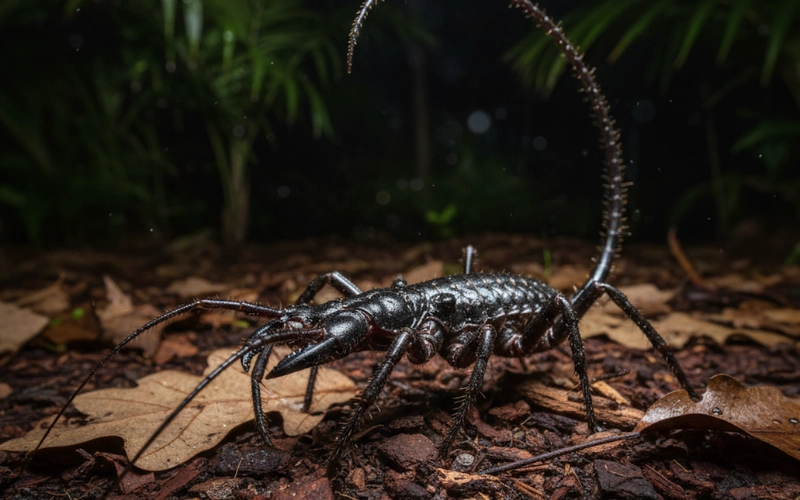 vinegaroon (or giant whip scorpion) is Mastigoproctus giganteus