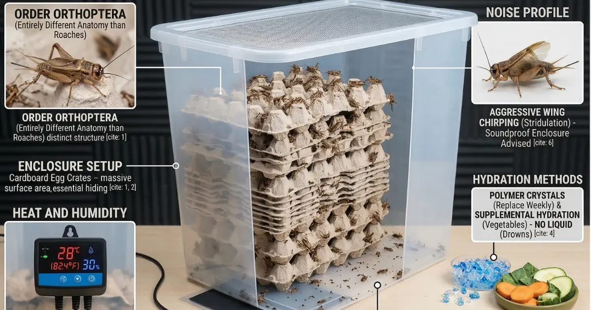 Crickets as Feeder Insects: Guide to Setup and Gut Loading