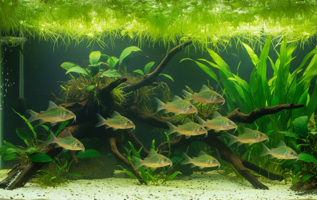  Emerald Corydoras (Brochis splendens)