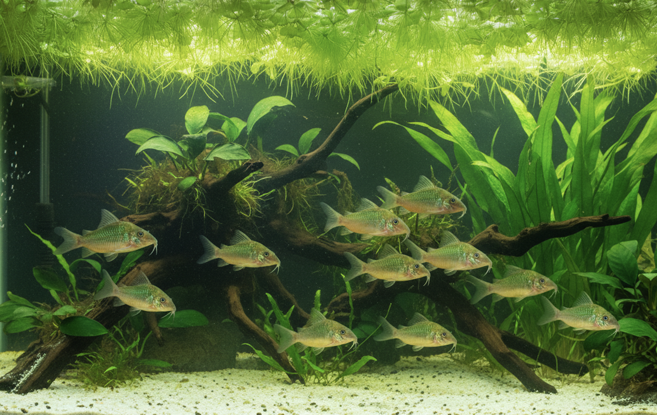 Emerald Corydoras Guide: Tank Size, Diet, Breeding & Schooling