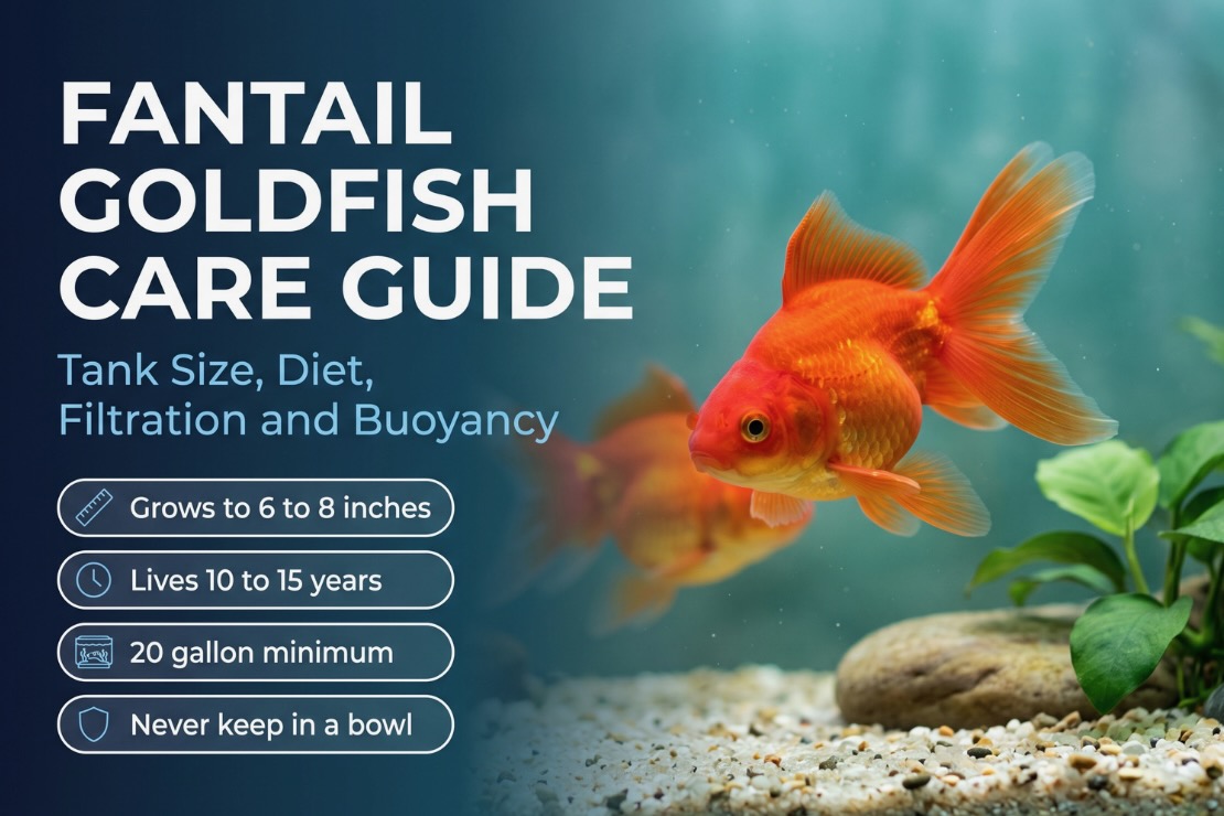 Fantail Goldfish (Carassius auratus)