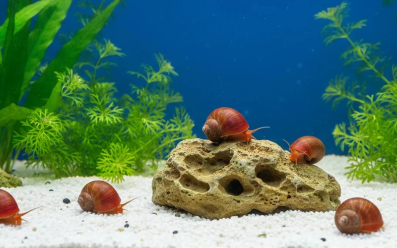 in content - Red-Lipped-Nerite-Snail-Puperita-rubida
