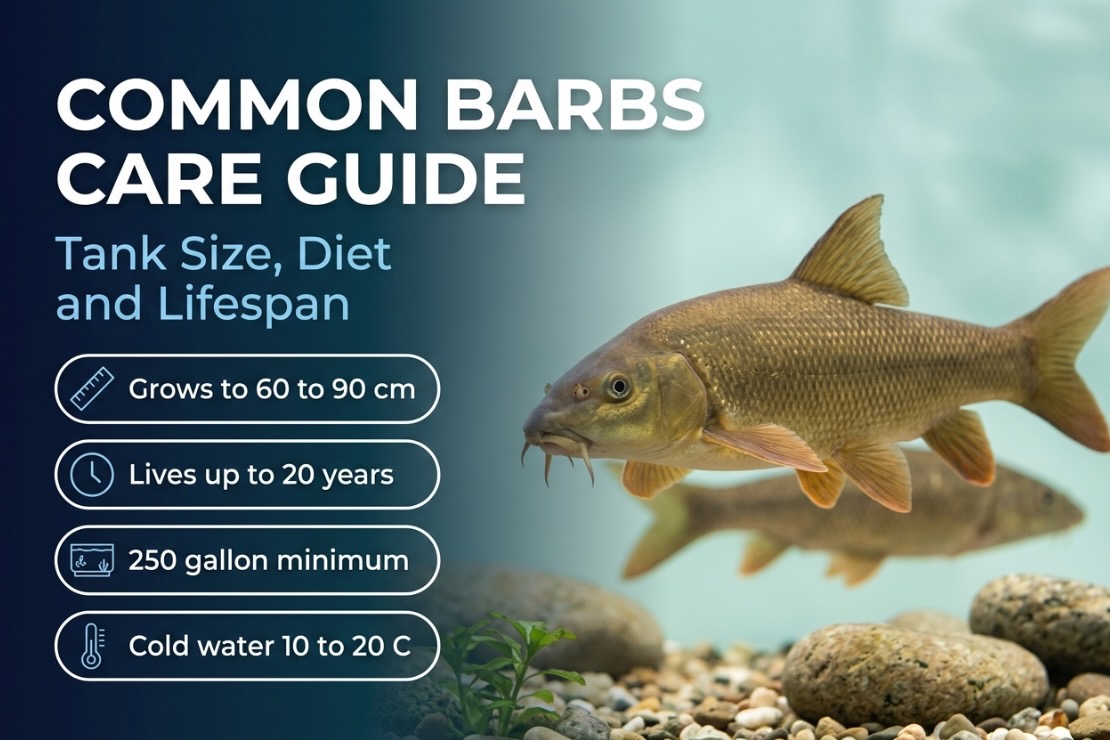 Common Barbs Care Guide: Tank Size, Diet, and Lifespan