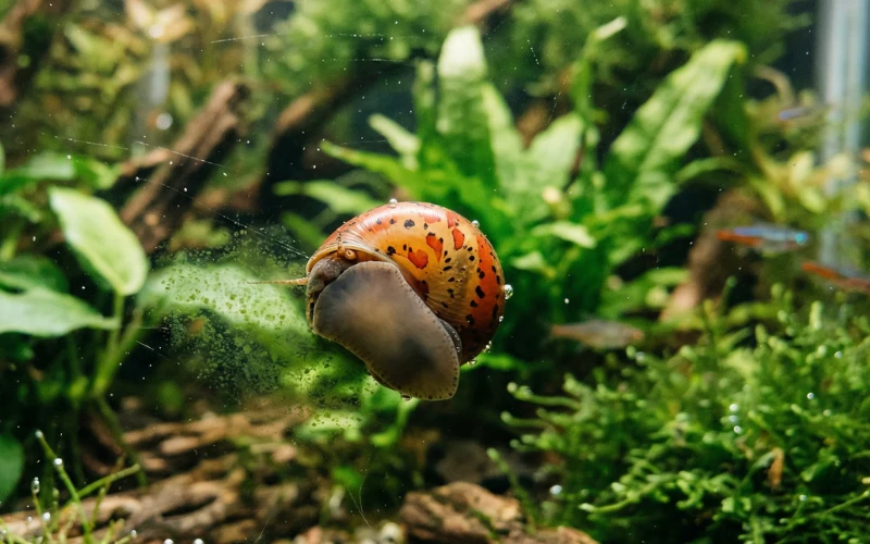 Red-Spotted Nerite Snail (Vittina waigiensis)