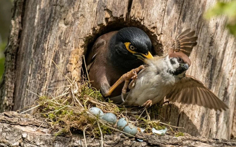 common Mynah (Acridotheres tristis)