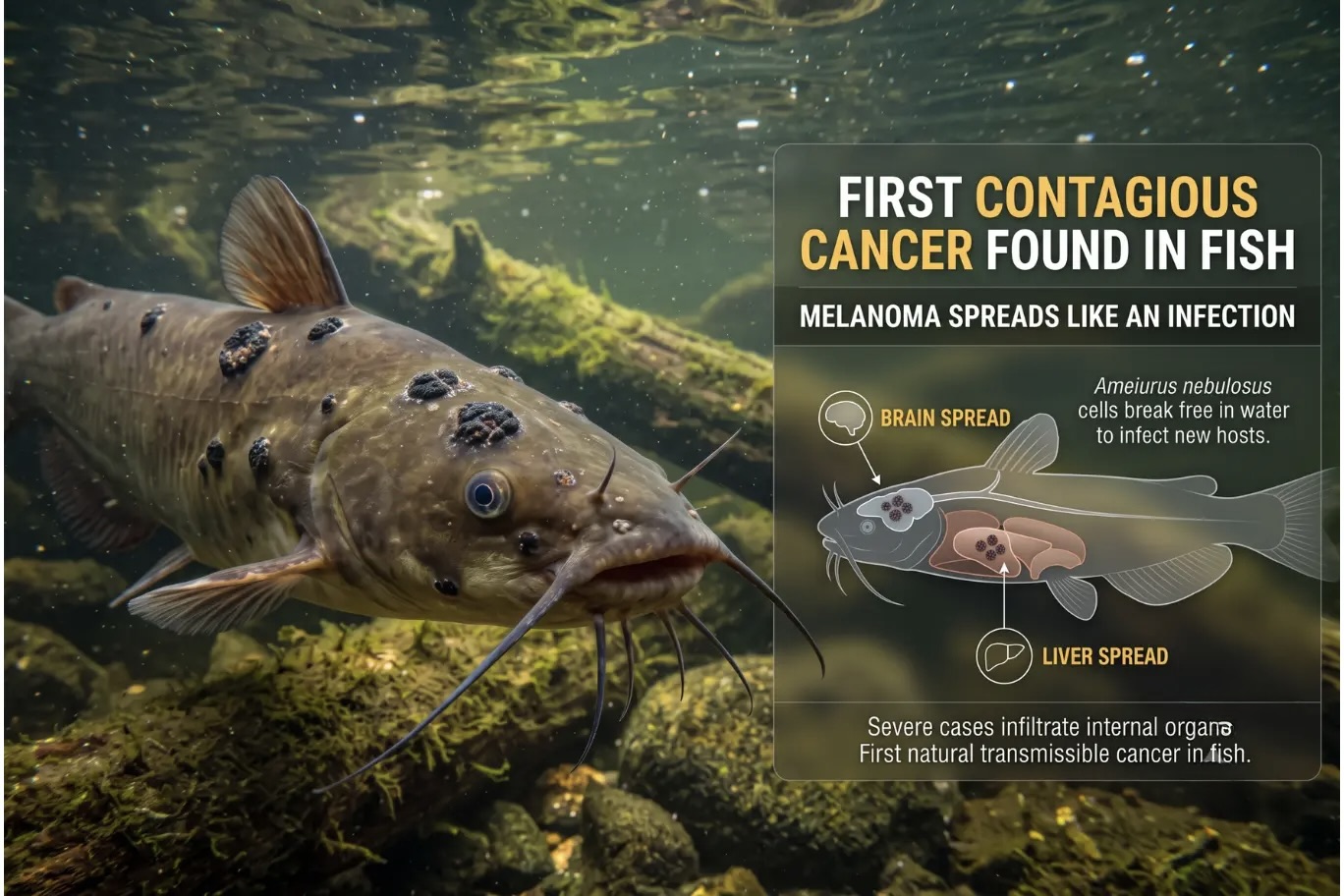 Transmissible Melanoma in Catfish
