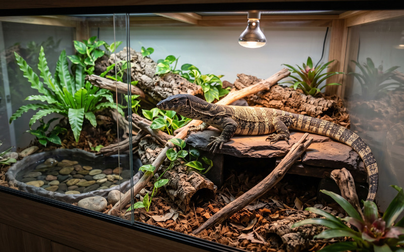 Nile Monitor Lizard Nila Basin Reptiles