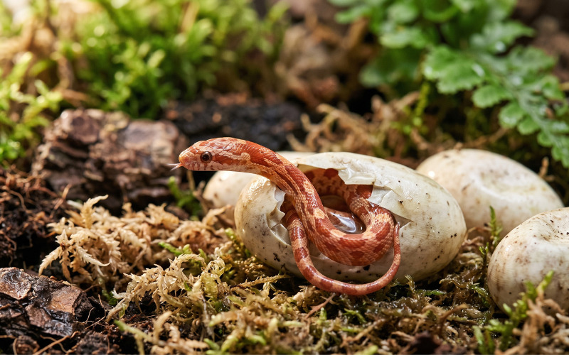 Snake embryo coiling